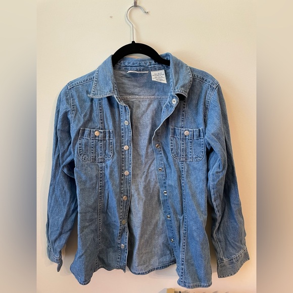 Faded Glory Light Blue Denim Shirt Jacket - Picture 1 of 3